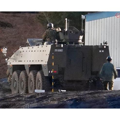일본에서 시험중인 파트리아 AMV 장갑차.