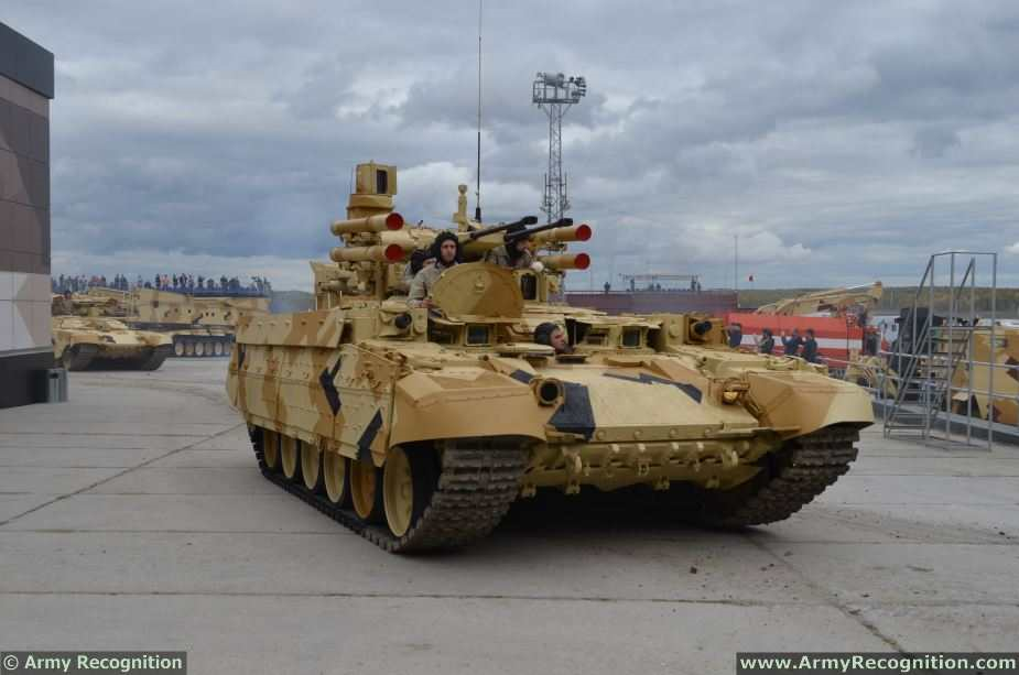 BMPT Terminator 1 fire support armoured vehicle.png