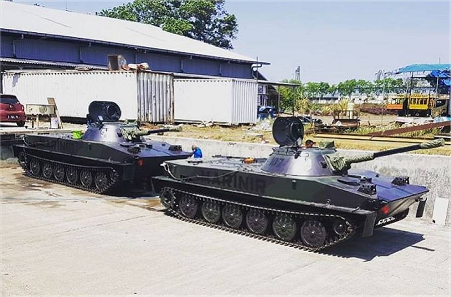 Indonesia_upgrades_PT-76_light_amphibious_tank_with_John_Cockerill_90mm_Mk_III_cannon_925_001.jpg