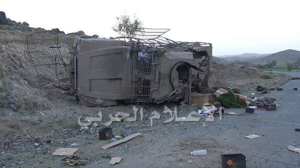 UAE operation in Mukayras went wrong. At least 3 M-ATV destroyed abandoned behind 2.jpg