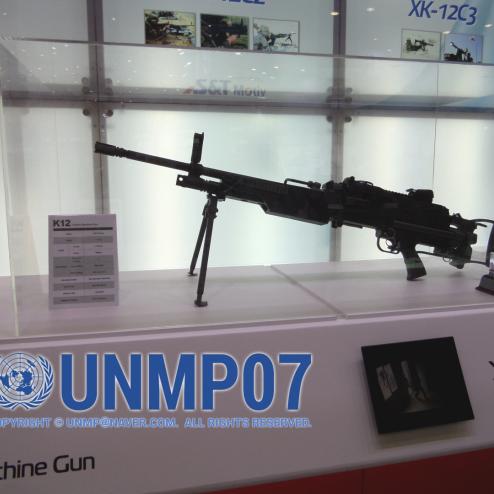 2016 창원 방산부품대전의 K-12기관총