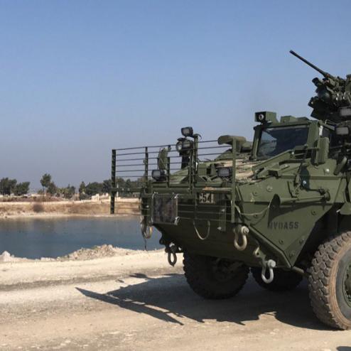 시리아 투입 미군 특수전부대 스트라이커 장갑차