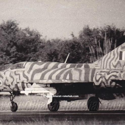 1971년 전쟁당시 얼룩말 무늬의 인도 공군 MiG-21