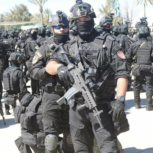 이라크 최정예 황금사단에서 계속 사용하고 있는 K2C 소총