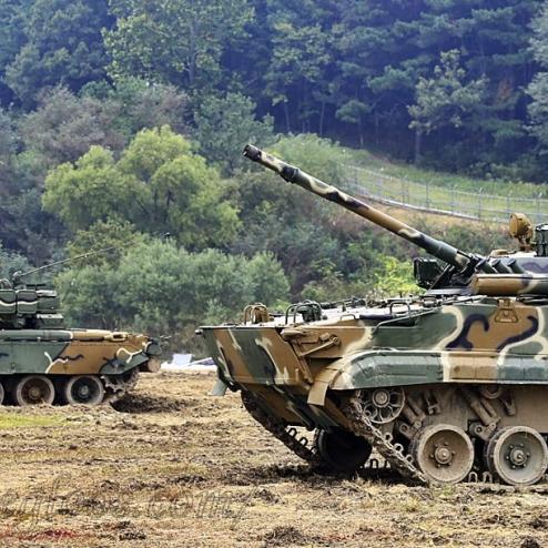2019년의 국군용 T80U와 BMP3