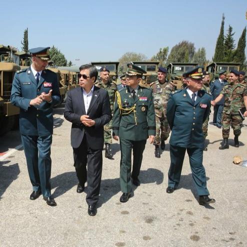 5월 31일, 레바논군에게 K-511 트럭 다수를 공여한 국군