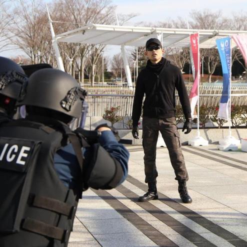 헬멧을 바꾼 일본 경찰 특공대