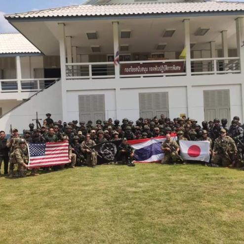 합동 훈련을 한 일본, 태국, 미국 특수부대