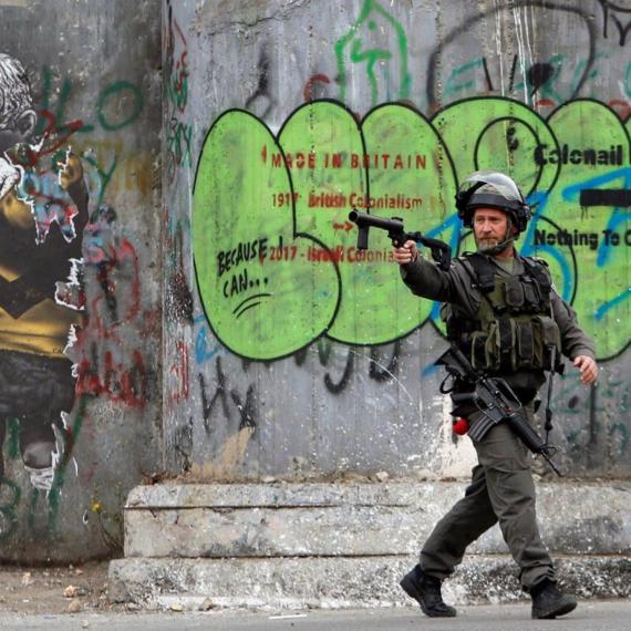 시위 진압 고인물이 된 이스라엘 경찰관