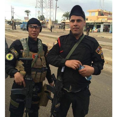 해외(이라크)에서 사용하는 K2C 소총