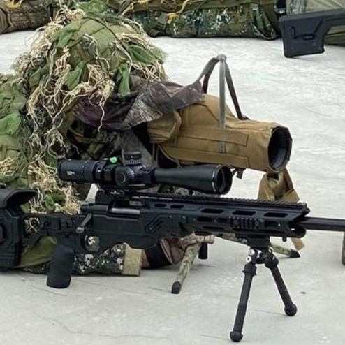 개조된 M24 저격 소총을 사용하는 타이완 육군 특수부대