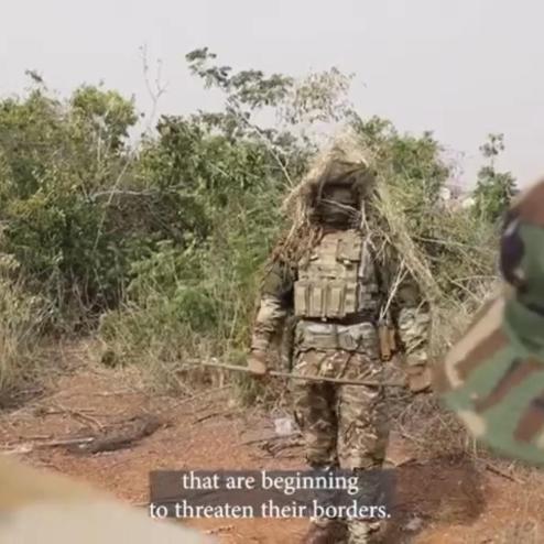 가나 육군 특수부대를 교육하는 영국 레인저 연대