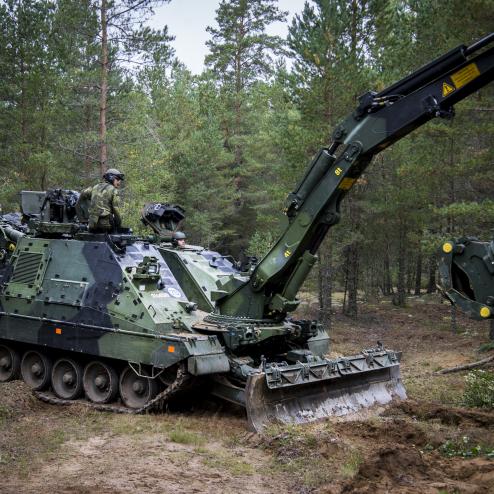 스웨덴 육군 AEV-3 KODIAK 공병전차