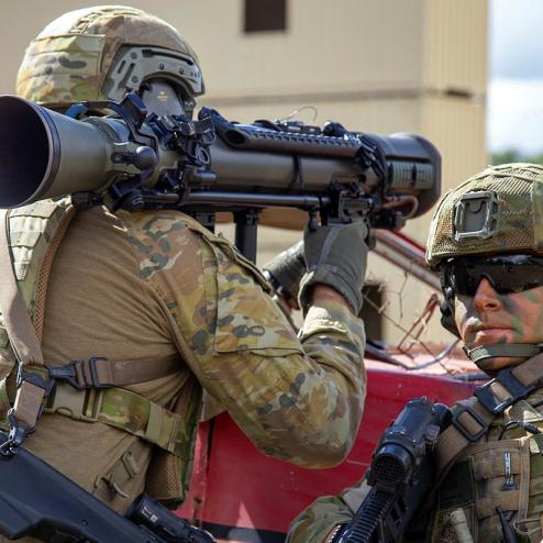 칼 구스타프 M4 무반동포를 테스트하는 호주 육군