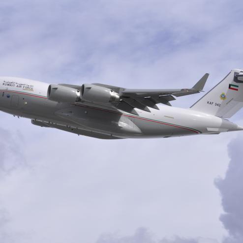 쿠웨이트 공군에 인도된 보잉 C-17 Globemaster III 수송기