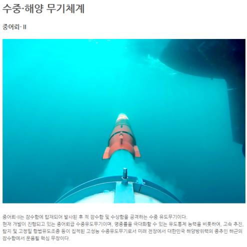 범상어 중어뢰 체계 사진공개
