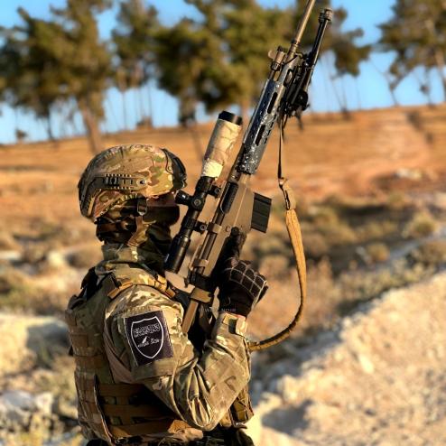 시리아 반군(HTS)가 만든 FN-FAL 기반 수제 저격총